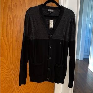 Express Men’s Cotton Color-Block Cardigan